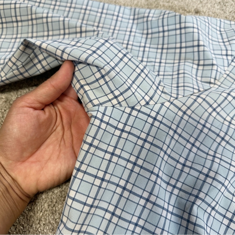 Mizzen+Main Men’s Performance Lightweight Leeward Dress Shirt Longsleeve Blue L - Picture 14 of 16